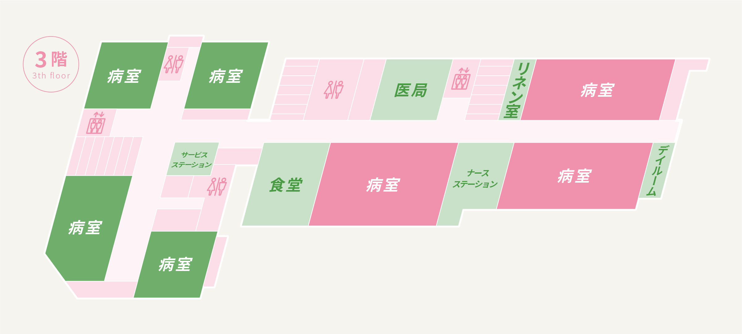 院内マップ3階のイメージ