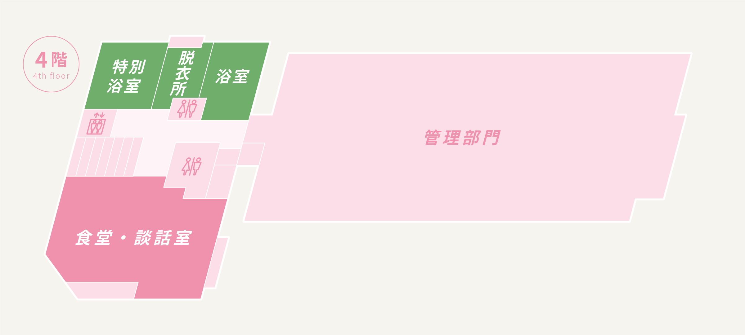 院内マップ4階のイメージ